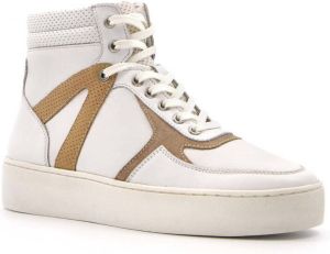 TwoDay hoge leren dames sneakers Wit Echt leer