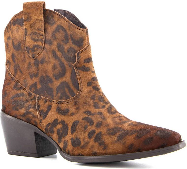 TwoDay suede cowboy western laarzen Beige Echt leer Schoenen