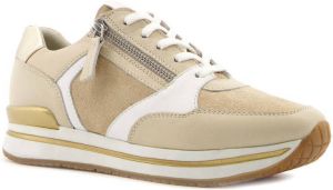 Scapino TwoDay leren sneakers beige wit goud