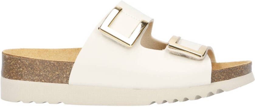 Scholl MONTEREY 2 STRAPS Syn IVORY Dames Slippers Ivoor