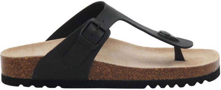 Scholl Nicole teenslippers zwart