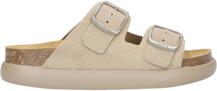Scholl Slipper Women Noelle Chunky Suede Q Dark Beige