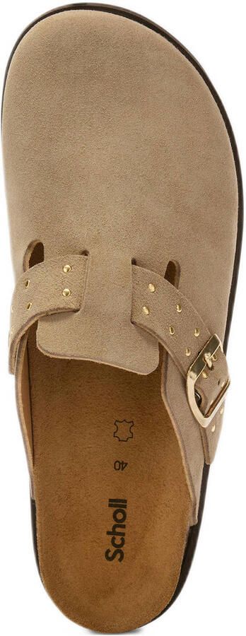 Scholl Benny suède clogs beige - Foto 3