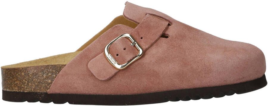 Scholl Fae suède clogs oudroze