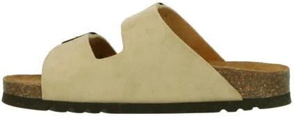 Scholl Sandalen Josephine 2 Riemen Suede Vrouwen Beige