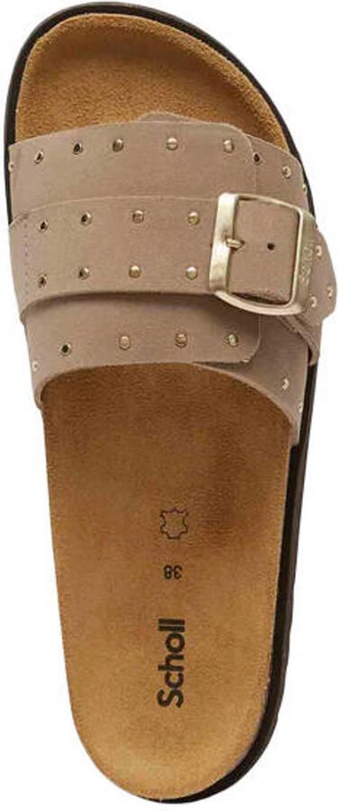 Scholl JOYCE Sue DARK BEIGE Dames Slippers Donkerbeige - Foto 3