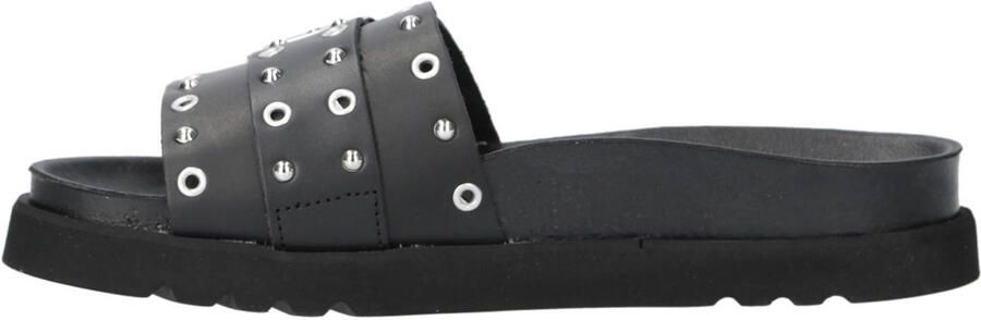 Scholl Joyce Ring leren slippers zwart - Foto 3