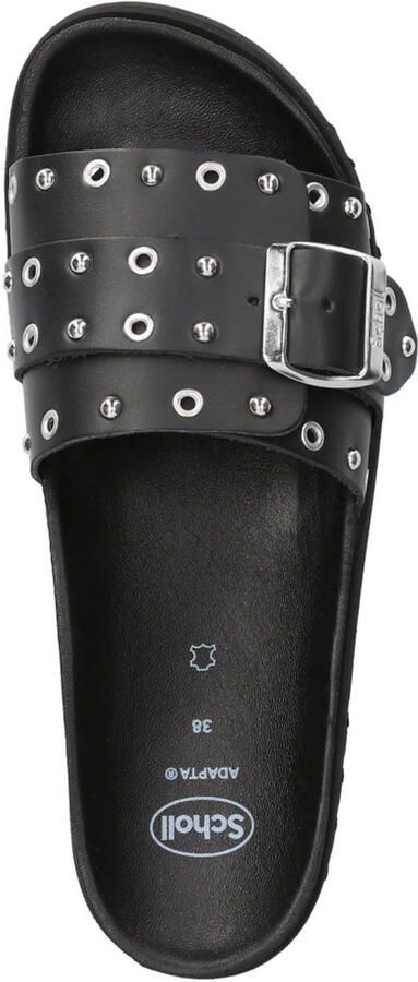 Scholl Joyce Ring leren slippers zwart - Foto 2