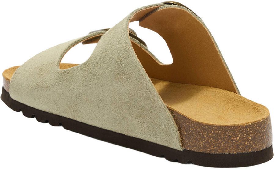 Scholl Noelle imitatieleren leren slippers groen - Foto 2