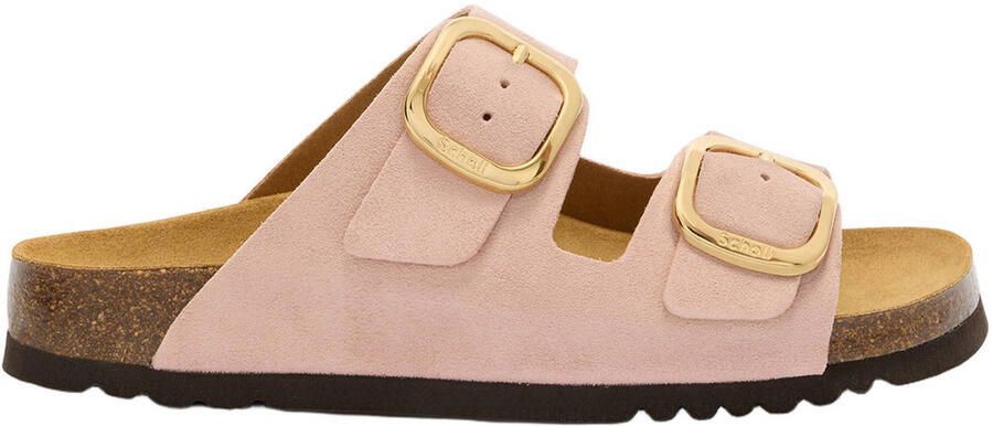 Scholl Noelle imitatieleren leren slippers lichtroze