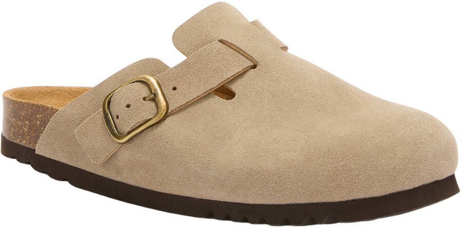 Scholl Fae Clog Slippers beige Suede Dames - Foto 2
