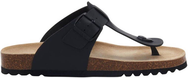 Scholl Yves teenslippers zwart