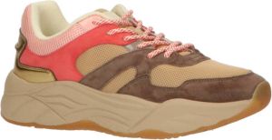 Scotch & Soda Cestest 22A chunky suède sneakers taupe roze