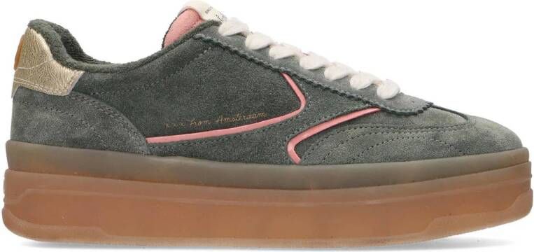 Scotch & Soda Minny suède sneakers groen
