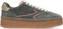Scotch & Soda Minny suède sneakers groen - Thumbnail 1