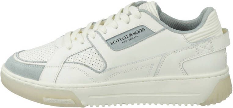 Scotch & Soda New cup leren sneakers wit