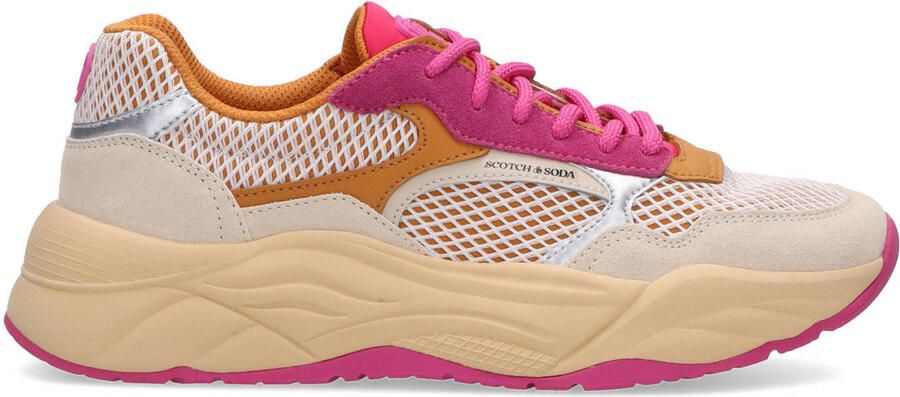Scotch & Soda Scotch&Soda dames sneaker Celest 26 mesh beige rose