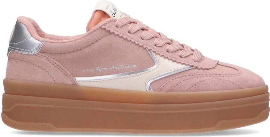 Scotch & Soda Minny suède sneakers roze