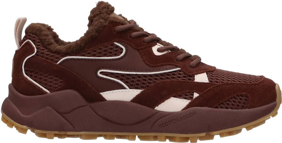 Scotch & Soda Mount W suede sneakers bruin