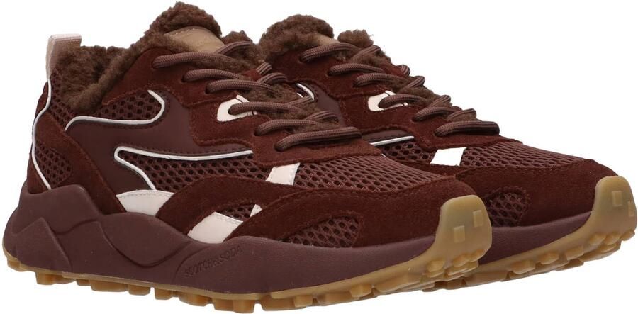 Scotch & Soda Mount W suede sneakers bruin - Foto 3