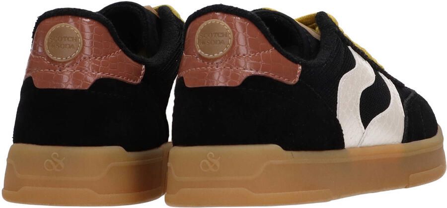 Scotch & Soda Nixie suede sneakers zwart - Foto 3