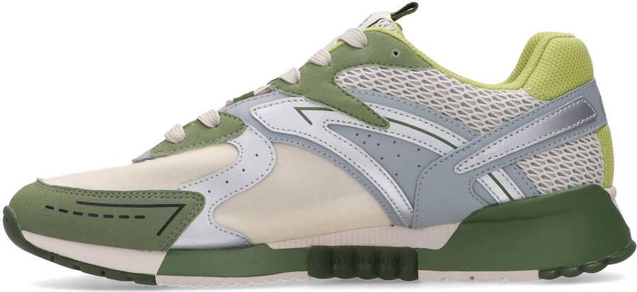 Scotch & Soda Vivex sneakers groen zilver - Foto 3