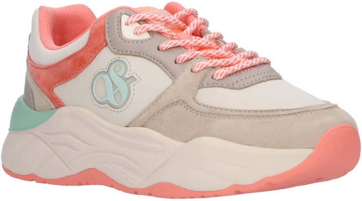 SCOTCH & SODA Lage Sneakers Dames Celest 35 Maat: 36 Materiaal: Suède Kleur: Taupe