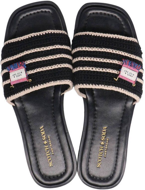 Scotch & Soda Tilda slippers zwart