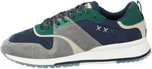 Scotch & Soda Vivex suède sneakers grijs blauw groen