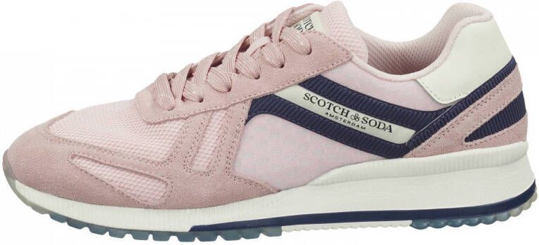 Scotch & Soda Vivex suède sneakers roze