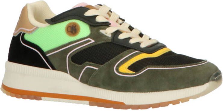 Scotch & Soda Vivi 13A suède sneakers groen