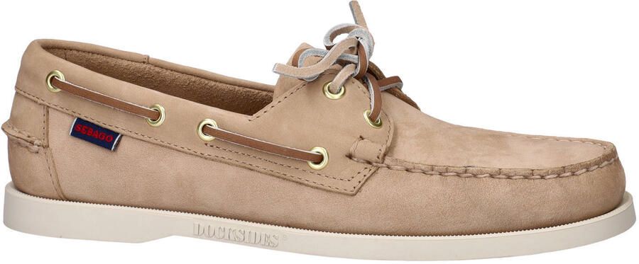 Sebago leren bootschoenen taupe - Foto 2