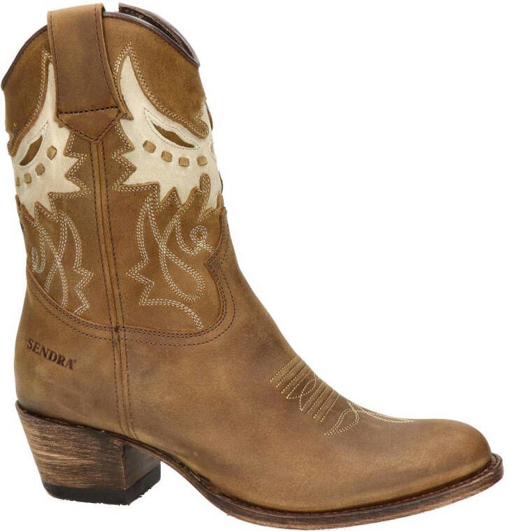 Sendra 16227 Debora leren cowboylaarzen bruin