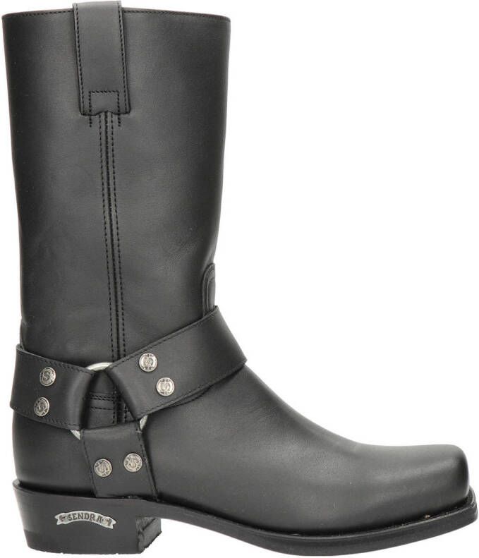 Sendra 1918 Pete leren bikerboots zwart