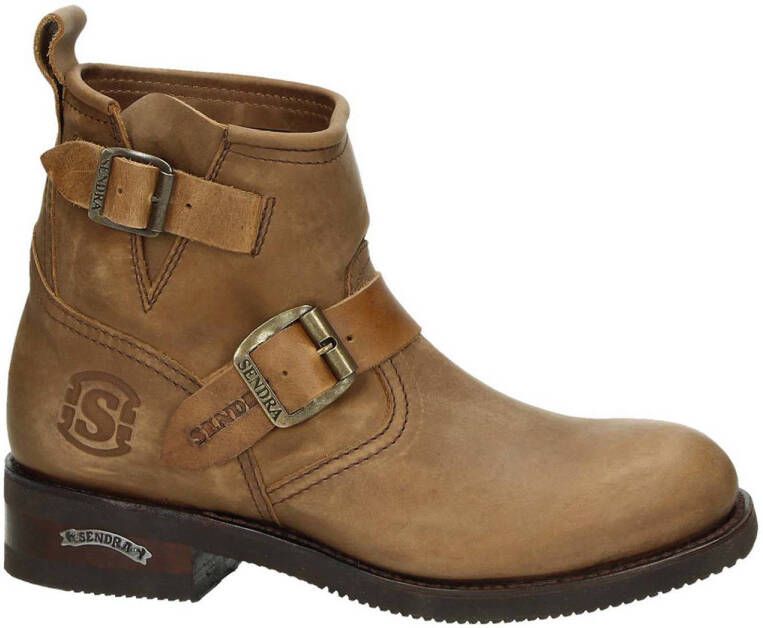 Sendra 2976 Carol nubuck bikerboots cognac