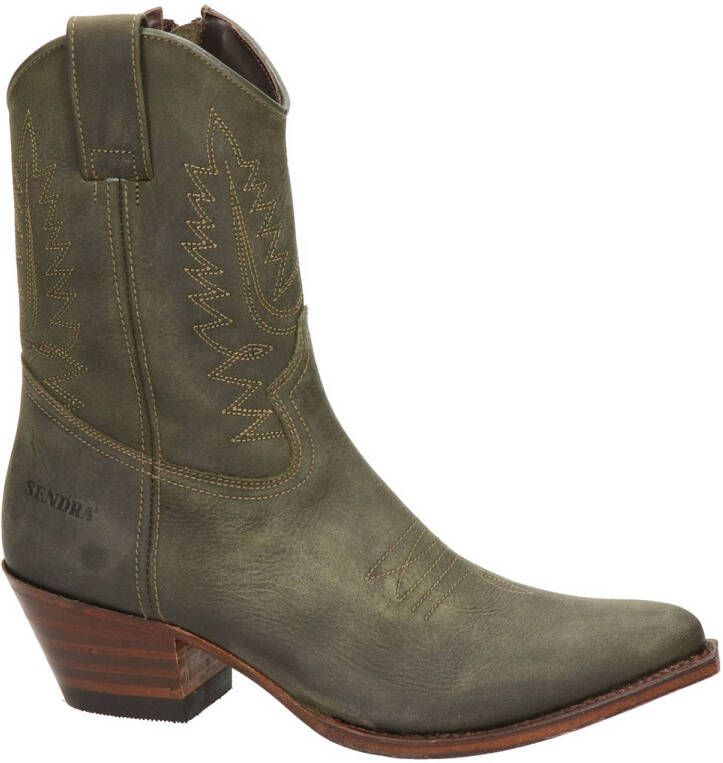 Sendra Lia nubuck cowboylaarzen kaki