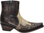 Sendra Mimo-Riding 9918 leren cowboylaarzen met slangenprint donkerbruin - Thumbnail 1