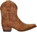Sendra Gene Berdy suède cowboylaarzen met blokhak cognac - Bruin