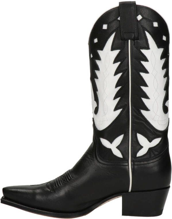 Sendra Judy dames cowboy laars Zwart wit