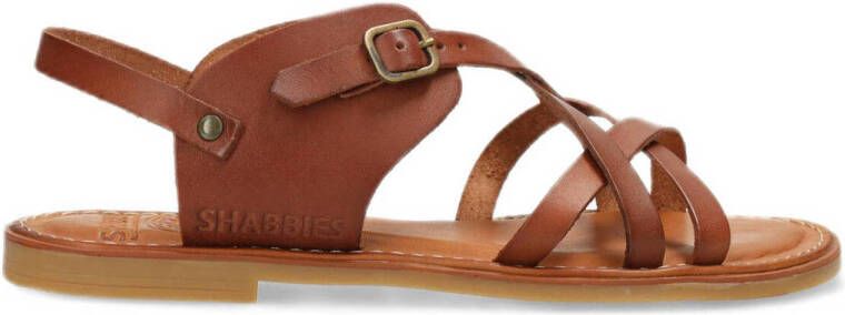 Shabbies Sandalen zonder hak Sh001602441W Brown Dames