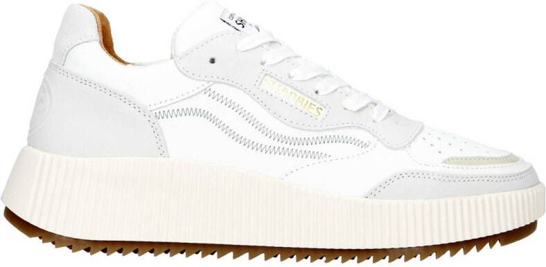 Shabbies Amsterdam Dames Sneakers Shabbies Chavi Ziggi White beige Wit