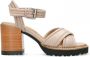 Shabbies Amsterdam Shabbies 163020114 Sandalen Dames Taupe - Thumbnail 2