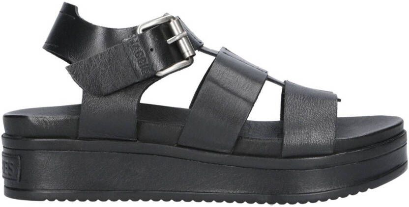 Shabbies Amsterdam Maro Bold leren sandalen zwart