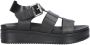 SHABBIES Dames Maro Bold Maat: 41 Materiaal: Leer Kleur: Zwart - Thumbnail 2