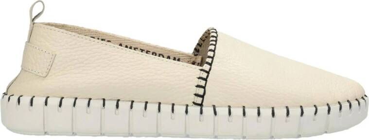 Shabbies Amsterdam NOVA Espa Floater leren espadrilles licht beige