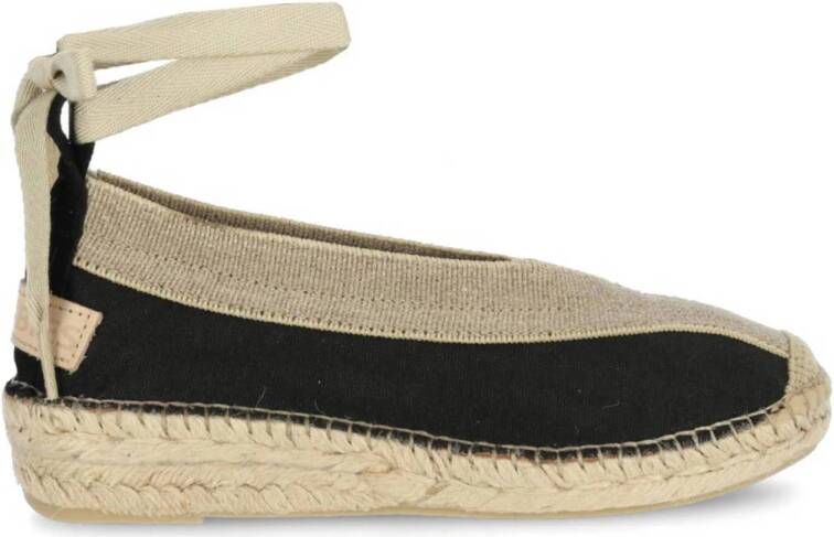 Shabbies Amsterdam Palma Kimono espadrilles zwart