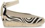 Shabbies Amsterdam Espadrille Palma Kimono Zebra White Zwart - Thumbnail 1