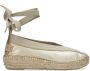 SHABBIES Espadrilles Dames Palma Maat: 36 Materiaal: Suède Kleur: Goud - Thumbnail 2
