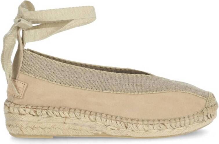 Shabbies Amsterdam Palma Kimono suède espadrilles beige