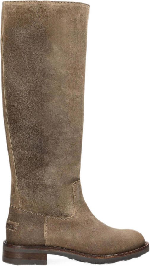 Shabbies Amsterdam Alyd Tuba suède hoge laarzen taupe - Foto 3